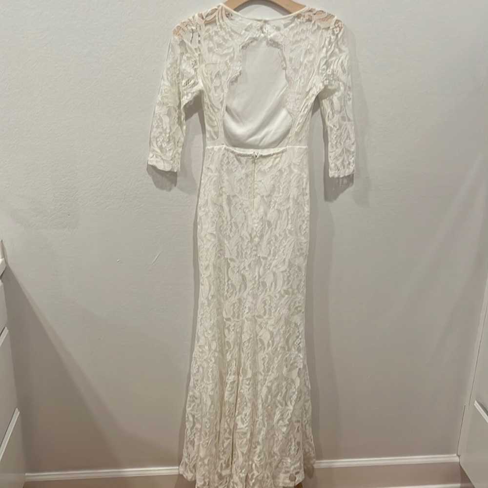 Lulus Whitw lace dress small